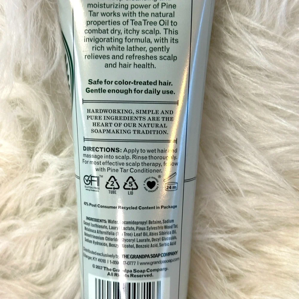 NWT The Grandpa Soap Co. Pine Tar Shampoo - Green Size 8oz‎